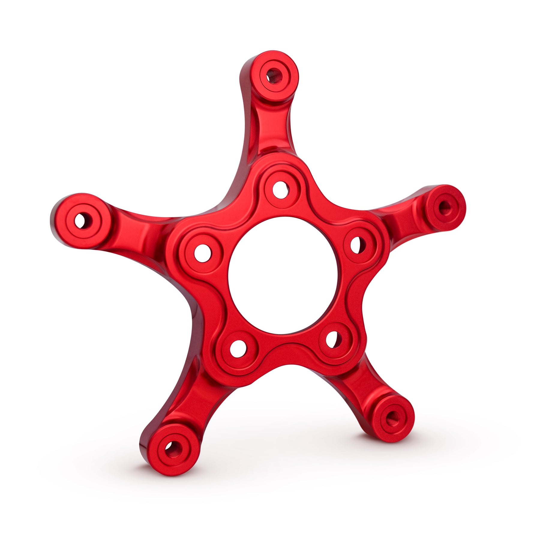 '24 FLT Spider Brake Rotor Adapter for Ness Wheels, Red