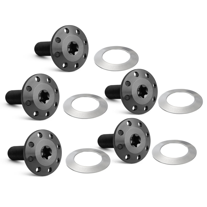 Titanium Floating Rotor Bolts, '24 FLT / Black