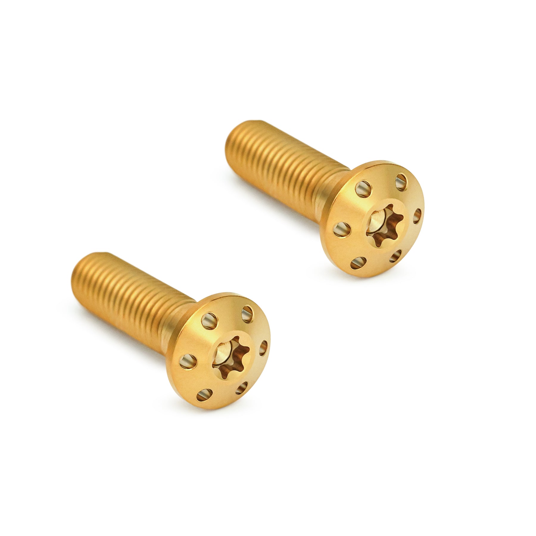 Arlen Ness Titanium Brake Caliper Mounting Bolts Gold