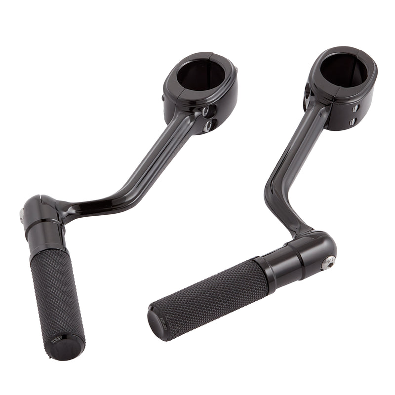 Forged Highway Pegs, Black