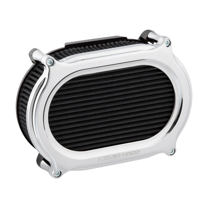 Stage 2 Oval Upgrade Air Filter, Chrome