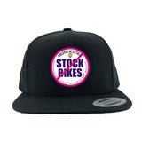 No Stock Bikes Snapback Hat, Black