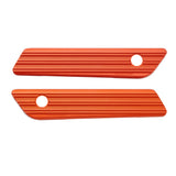 10-Gauge® Saddlebag Latch Covers, Orange 14-up FLT