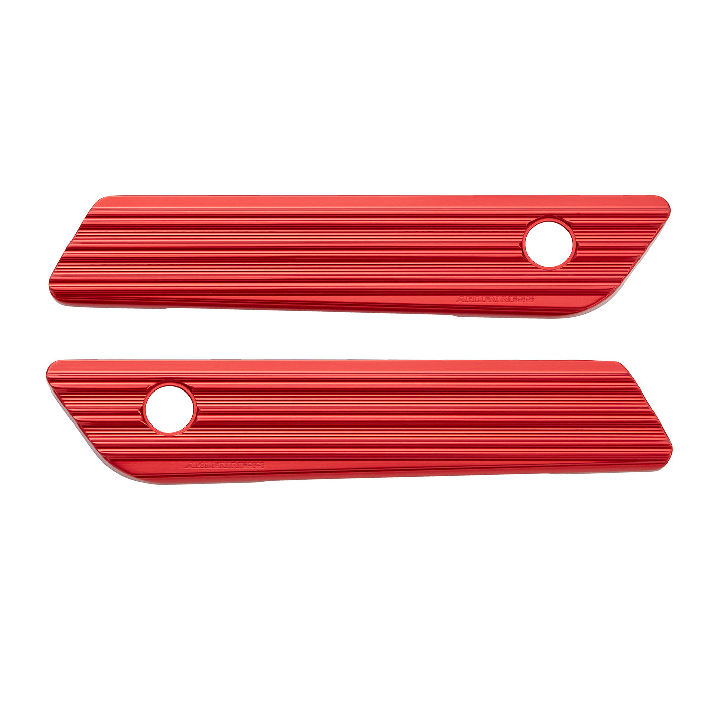 10-Gauge® Saddlebag Latch Covers, Red 14-up FLT