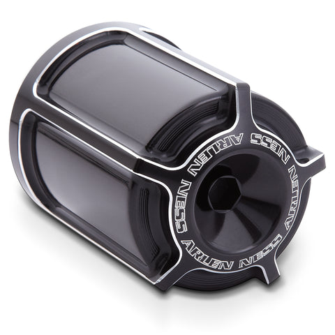 Beveled® Re-Useable Billet Oil Filter, Black