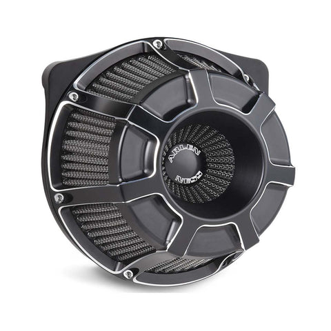 Beveled® Inverted Series Air Cleaner, Black